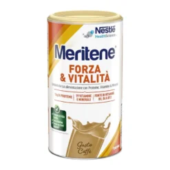 Meritene Forza e Vitalità al caffè - Integratore in polvere per l'energia e i muscoli, 270 g