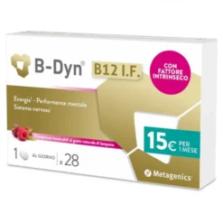 Metagenics B-Dyn B12 I.F. - Integratore per la stanchezza e le difese, 28 compresse masticabili