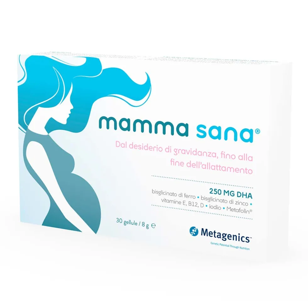 Metagenics MammaSana - Integratore alimentare per la gravidanza e l'allattamento, 30 capsule