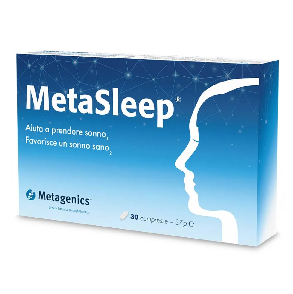 Metagenics MetaSleep - Integratore per l'addormentamento e il sonno riposante, 30 compresse