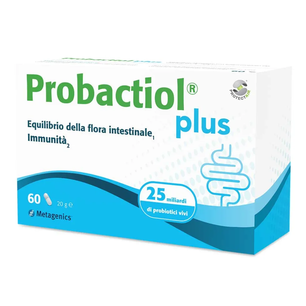 Metagenics Probactiol Plus - Integratore per l'equilibrio della flora intestinale, 60 capsule