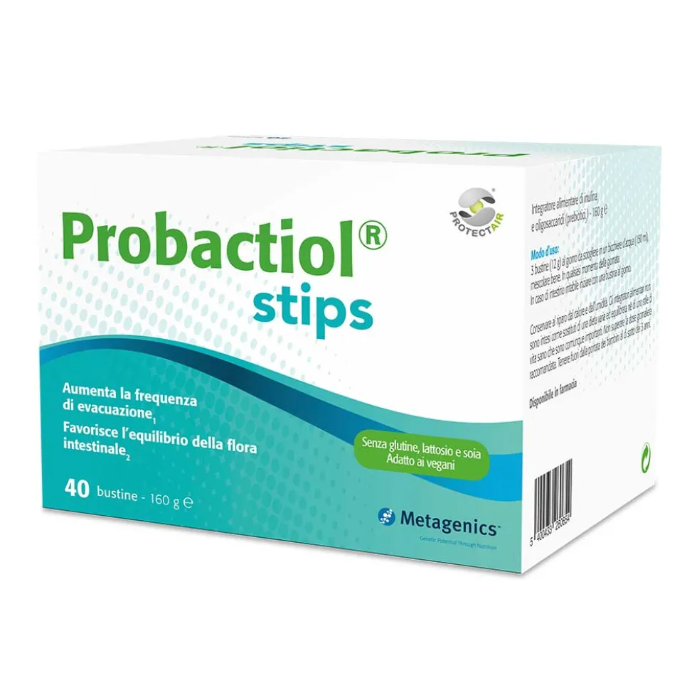 Metagenics Probactiol Stips - Integratore per l'equilibrio della flora intestinale, 40 bustine
