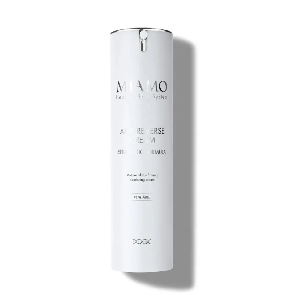 Miamo Age Reverse Cream - Crema viso ricaricabile con azione antirughe e rassodante, 40 ml