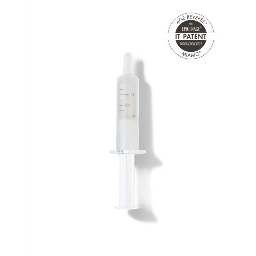 Miamo Age Reverse - Epigenage Shot Siero Rimpolpante Rigenerante Anti-Cedimento, 10 Siringhe da 1ml