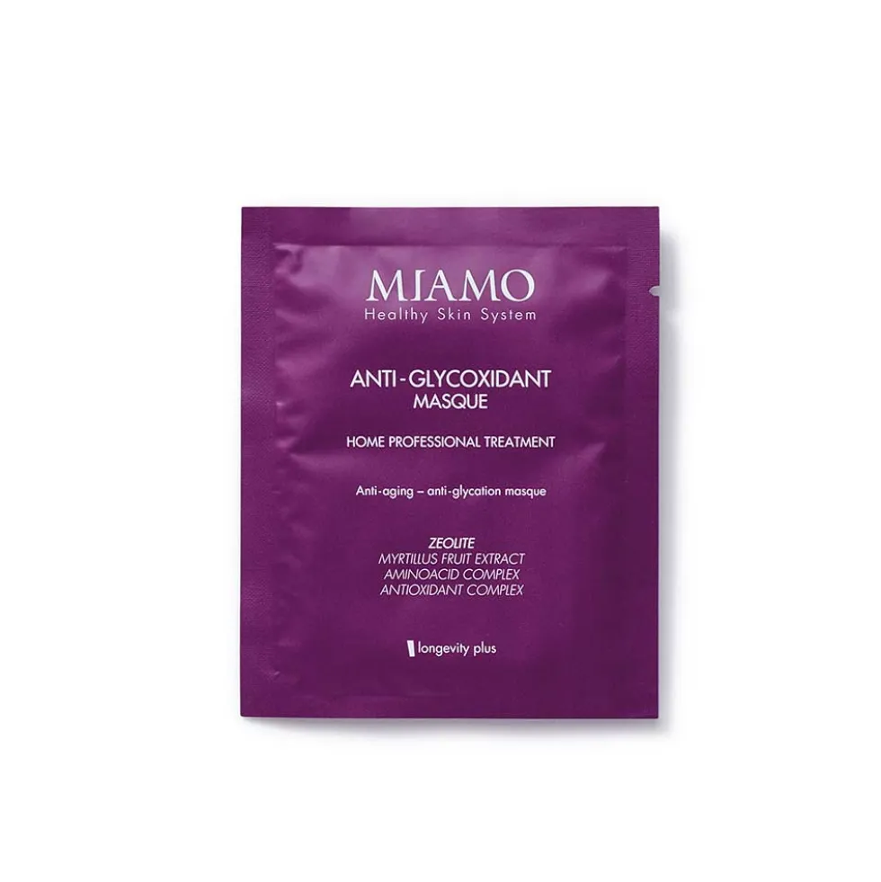 Miamo Anti-Glycoxidant Masque Maschere Anti-Età Anti-Glicante, 6 x 10ml