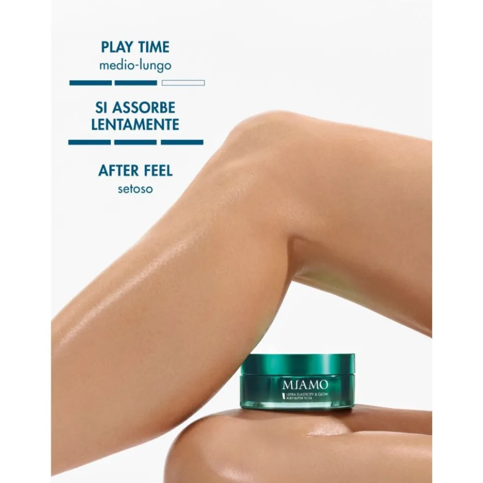 Miamo Burro corpo in olio elasticizzante e illuminante - Trattamento per le smagliature, 100 ml