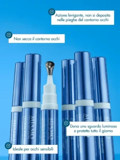 Miamo Global Eye Defence Sunscreen Concealer Correttore Contorno Occhi Anti-Rughe Anti-Borse Illuminante SPF 30 Colore VANILLA, 7.5ml