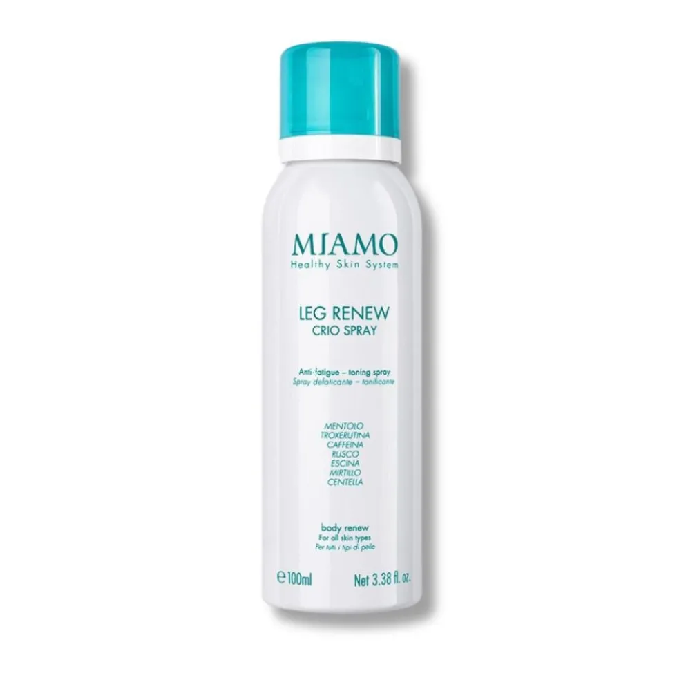 Miamo Leg Renew Crio Spray Gambe Defaticante Tonificante, 100ml
