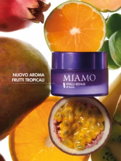 Miamo Longevity Plus - Hyalu Repair Lip Balm Balsamo Labbra Frutti Tropicali Limited Edition, 15ml