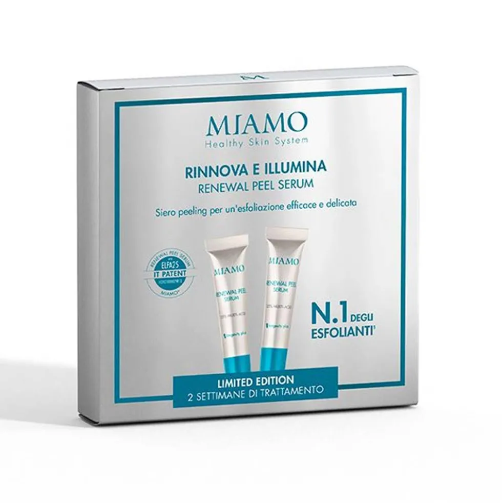 Miamo Longevity Plus - Renewal Peel Serum Siero Peeling Anti Age, 2 Tubi Da 5ml