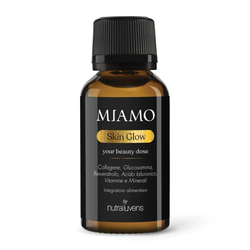 Miamo Nutraiuvens - Skin Glow Integratore di Collagene, 10 Flaconcini x 22ml