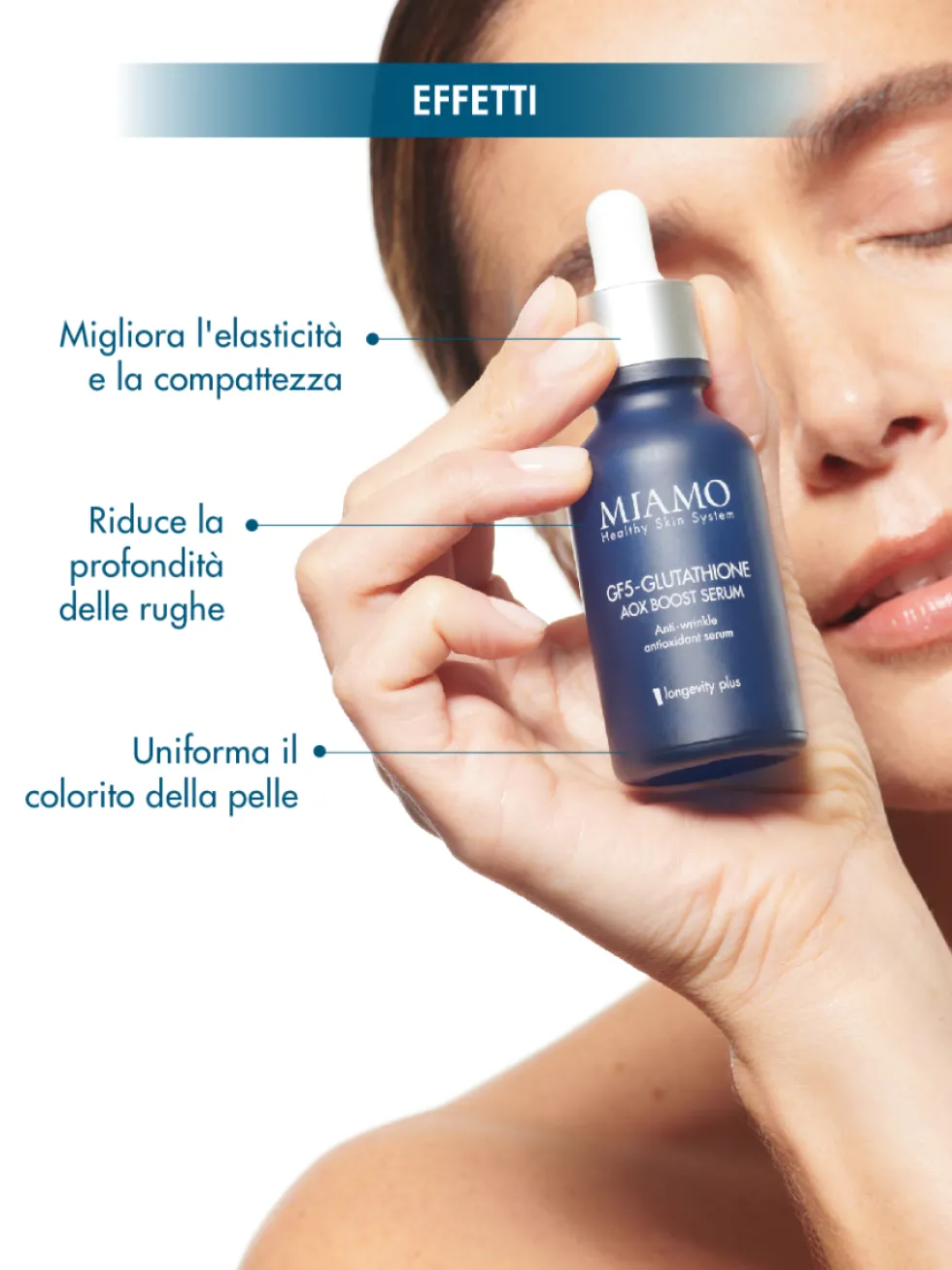 Miamo Protocollo Lift & Aox - Cofanetto di sieri viso ad azione lifting e anti-età, 3 pezzi