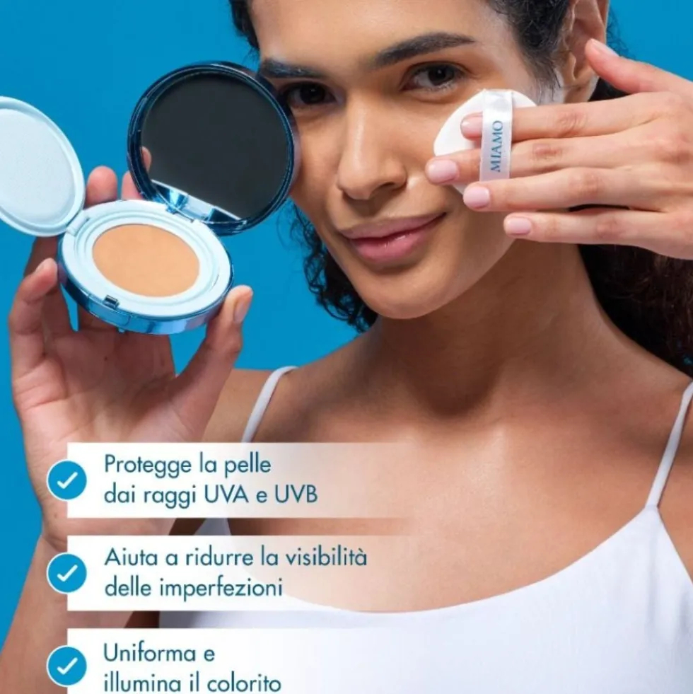 Miamo Second Skin Mesh Cushion Foundation SPF 50 PA+++ Colore Dune, 13,5g