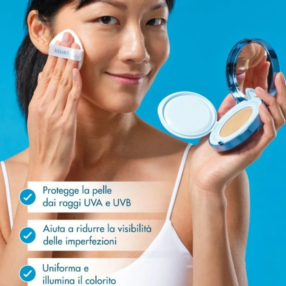 Miamo Second Skin Mesh Cushion Foundation SPF 50 PA+++ Colore Sand, 13,5g