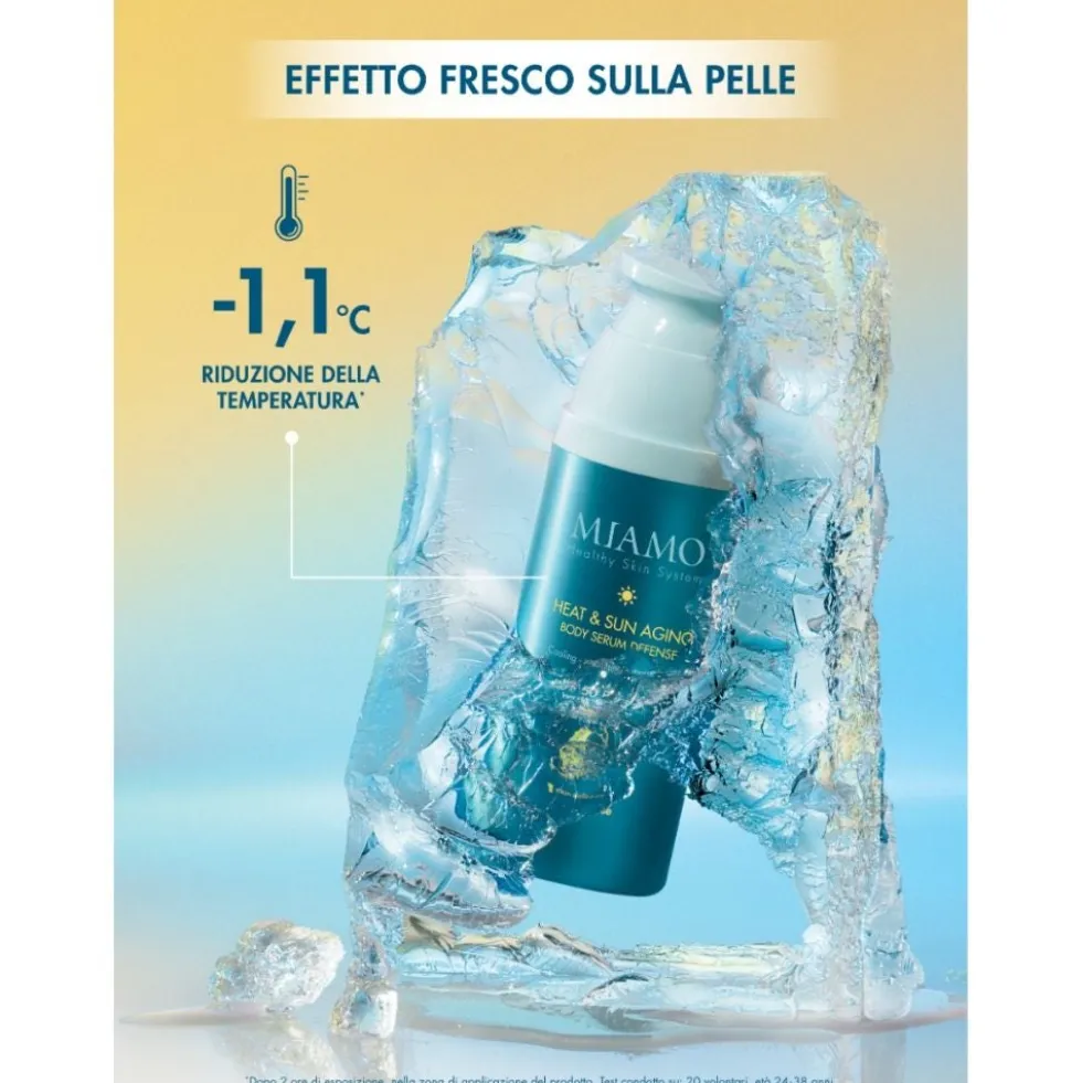 Miamo Skin Defense Siero Corpo Anti-Età - Siero solare protettivo e termoregolatore SPF 50, 100 ml