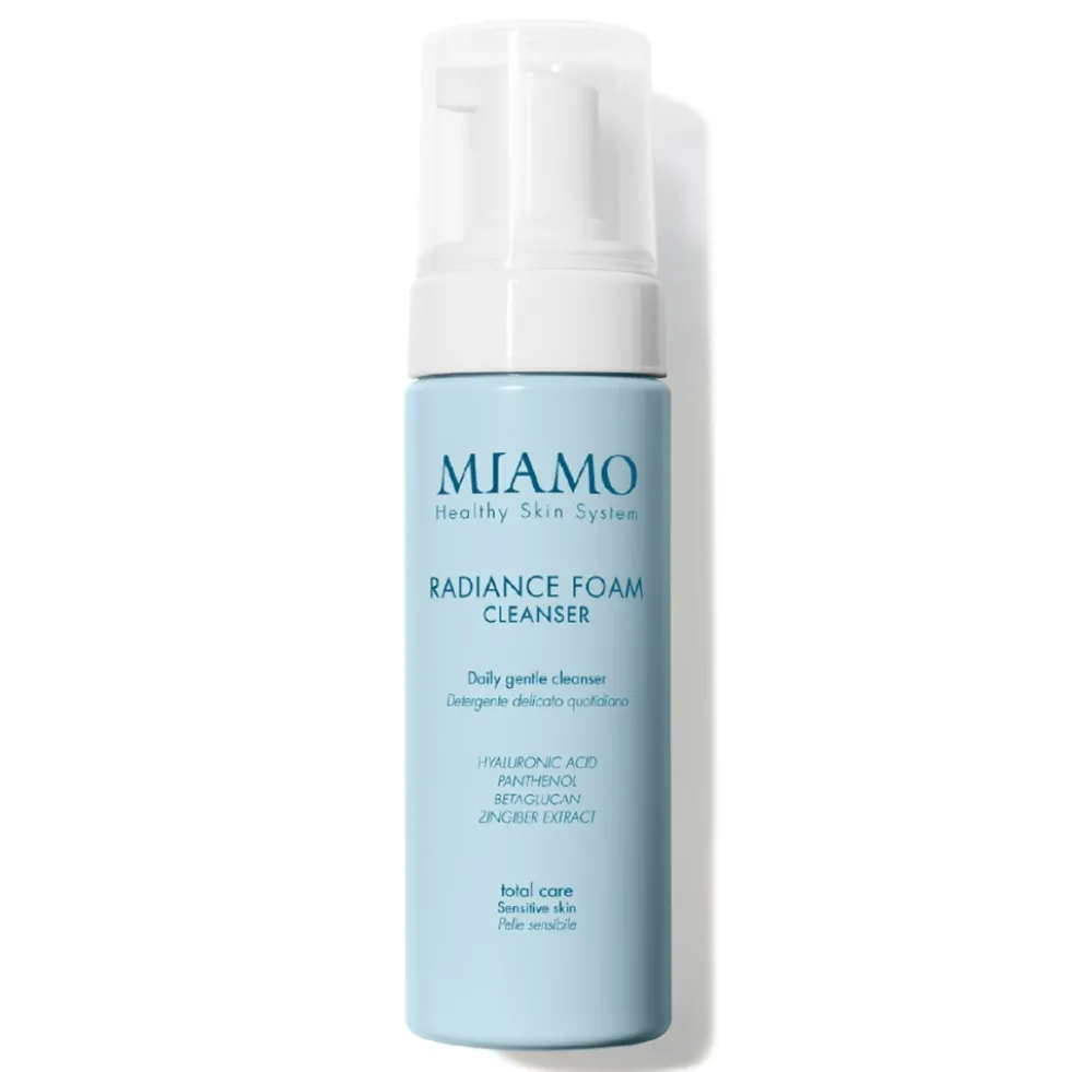 Miamo Total Care - Radiance Foam Cleanser Mousse Detergente Viso Delicata, 150ml