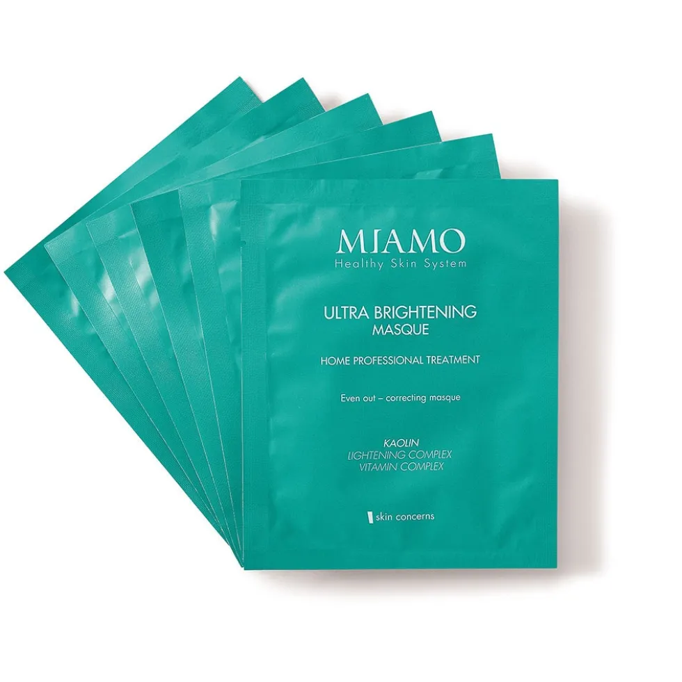 Miamo Ultra Brightening Masque Maschera Schiarente Uniformante, 6 x 10ml