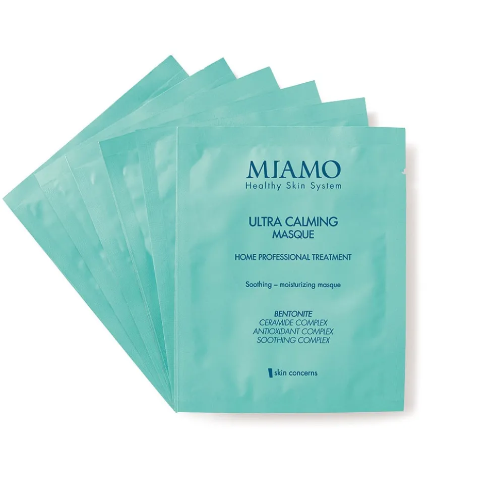 Miamo Ultra Calming Masque Maschera Lenitiva Idratante, 6 x 10ml