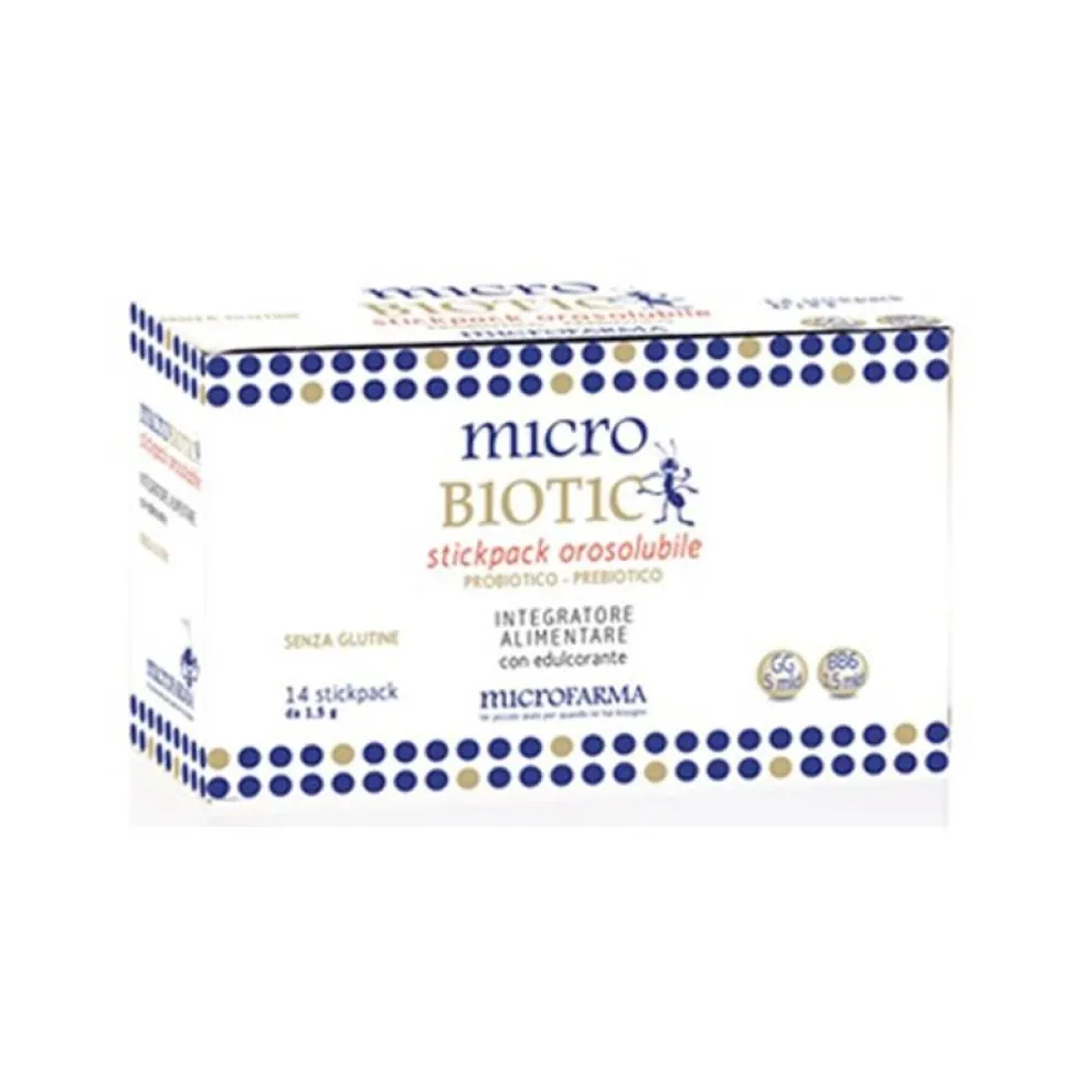 Microfarma Microbiotic Integratore Alimentare, 14 Stick Pack