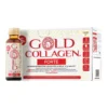 Minerva Research Labs Gold Collagen Forte - Integratore antietà per la pelle, 10 flaconcini