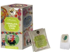 Ministry of Tea Himalaya Green Chai Infuso biologico di tè verde per la digestione, 20 filtri