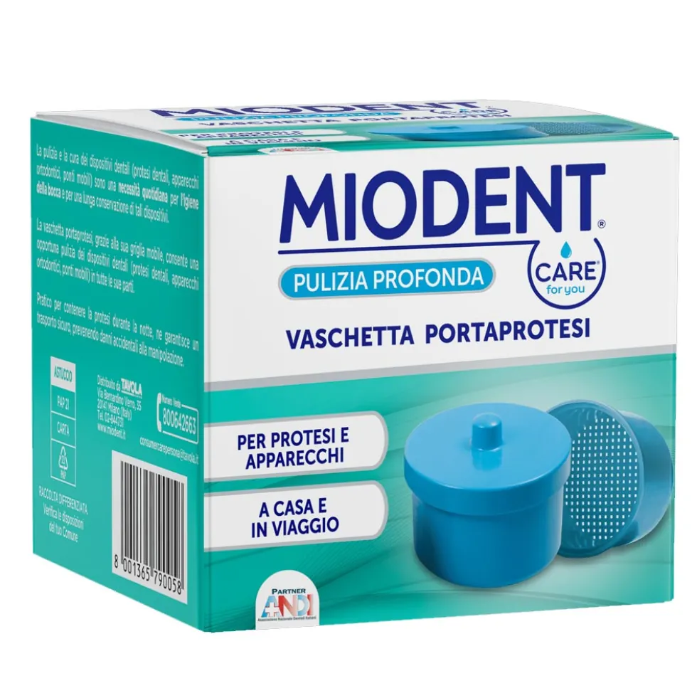 Miodent Pulizia Profonda Vaschetta porta-protesi, 1 pezzo