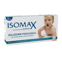 Mister Baby Isomax - Soluzione fisiologica per l'igiene nasale e oculare, 20 flaconcini da 5 ml