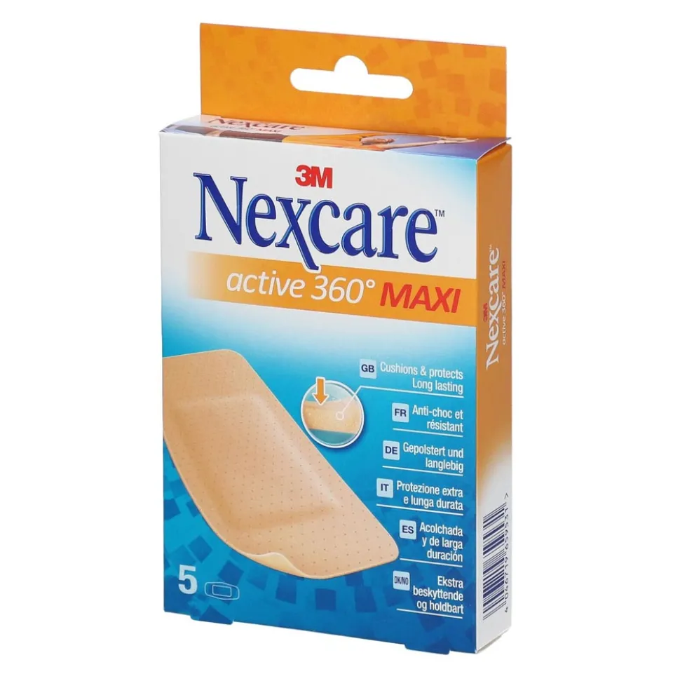 3M Nexcare - Flexible Foam MAXI Active Cerotto Impermeabile, 5 cerotti