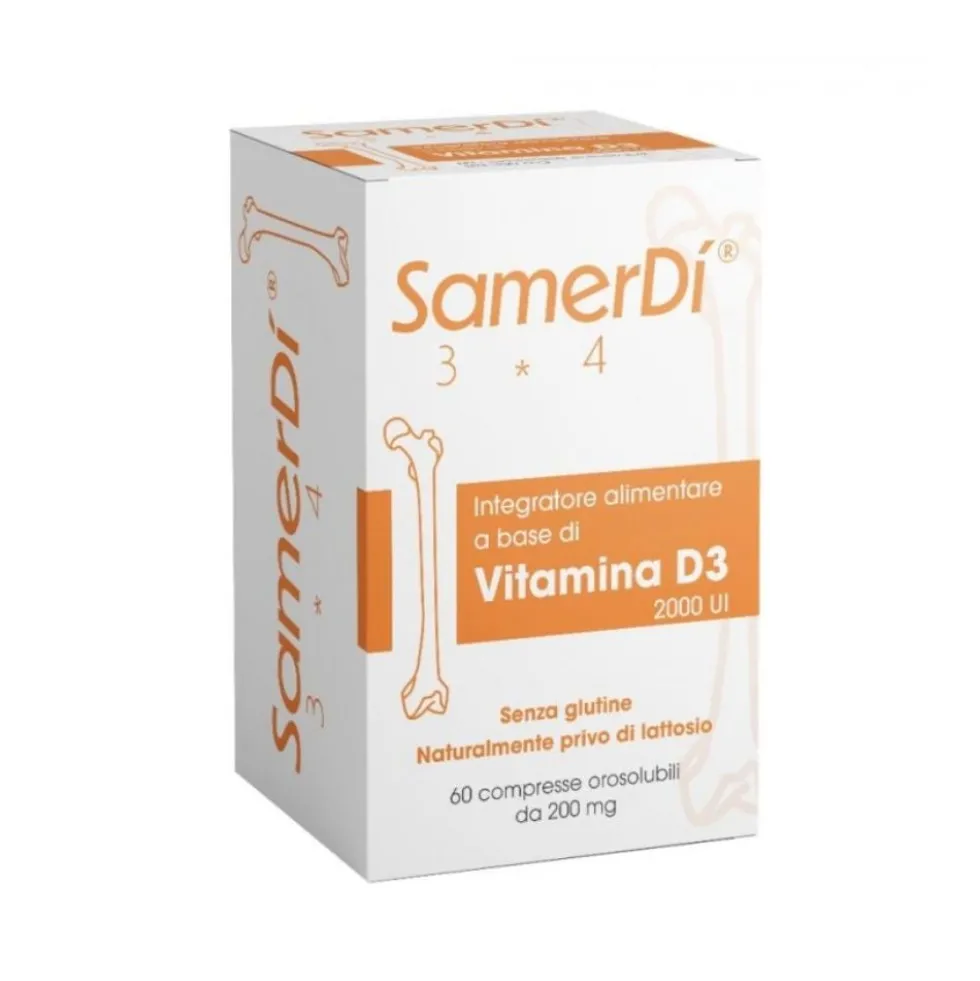 Momacare Pharma Samerdì Integratore di Vitamina D3, 60 Compresse