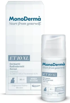 MonoDermà ET10 XL Lipogel Dispositivo Medico per Dermatiti Radiodermiti e Xerosi, 30ml