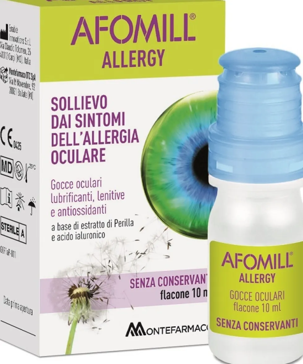 Montefarmaco Afomill Allergy Gocce oculari per allergie e irritazioni, 10 ml