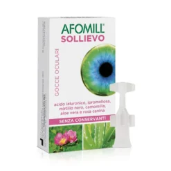Montefarmaco Afomill Sollievo - Gocce oculari lubrificanti per la secchezza, 10 fiale da 0,5 ml