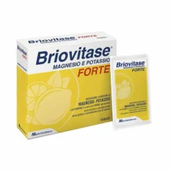 Montefarmaco Briovitase Forte - Integratore di magnesio e potassio contro la stanchezza, 10 bustine