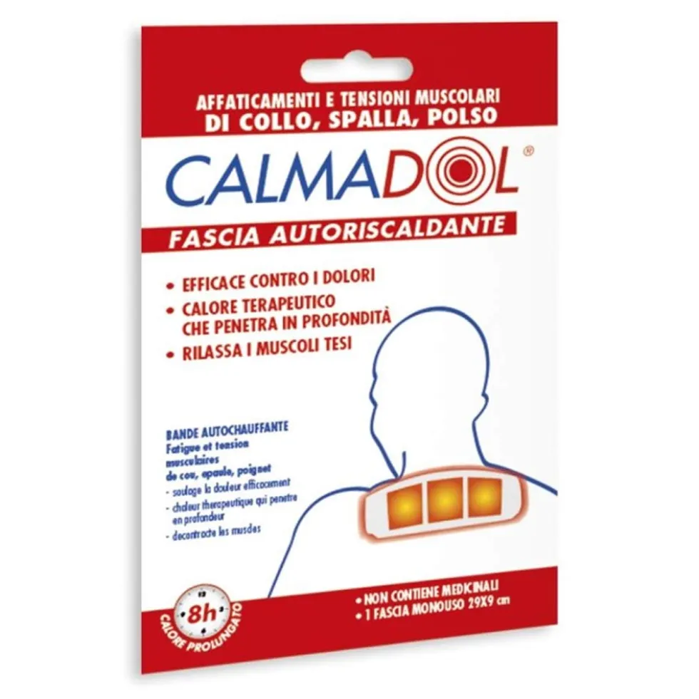 Montefarmaco Calmadol - Fascia autoriscaldante per i dolori muscolari, 1 fascia monouso