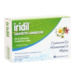 Montefarmaco Iridil - Salviettine lavaocchi per l'igiene di palpebre e ciglia, 28 pezzi