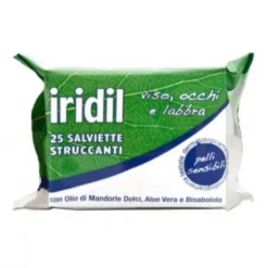 Montefarmaco Iridil - Salviette struccanti per il viso, gli occhi e le labbra, 25 pezzi