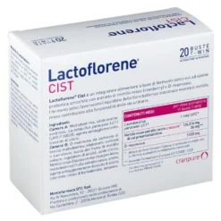 Montefarmaco Lactoflorene Cist - Integratore per le vie urinarie, 20 bustine Duocam