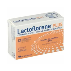Montefarmaco Lactoflorene Plus - Integratore per la flora intestinale, 12 bustine orosolubili