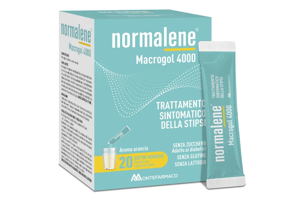 Montefarmaco Normalene Macrogol 4000 Dispositivo Medico per la Stipsi, 20 Buste