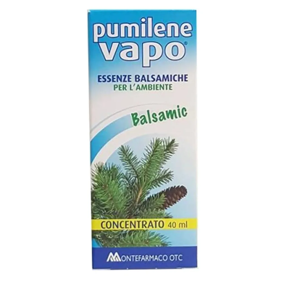 Montefarmaco Pumilene Vapo Concentrato Balsamic - Essenza balsamica per la respirazione, 40 ml