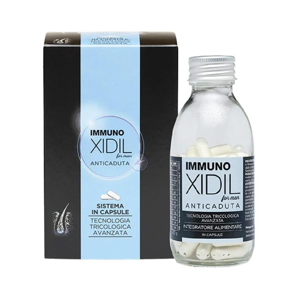 Morgan Immuno Xidil - Integratore Anticaduta per Capelli Fragili Uomo,60 Capsule
