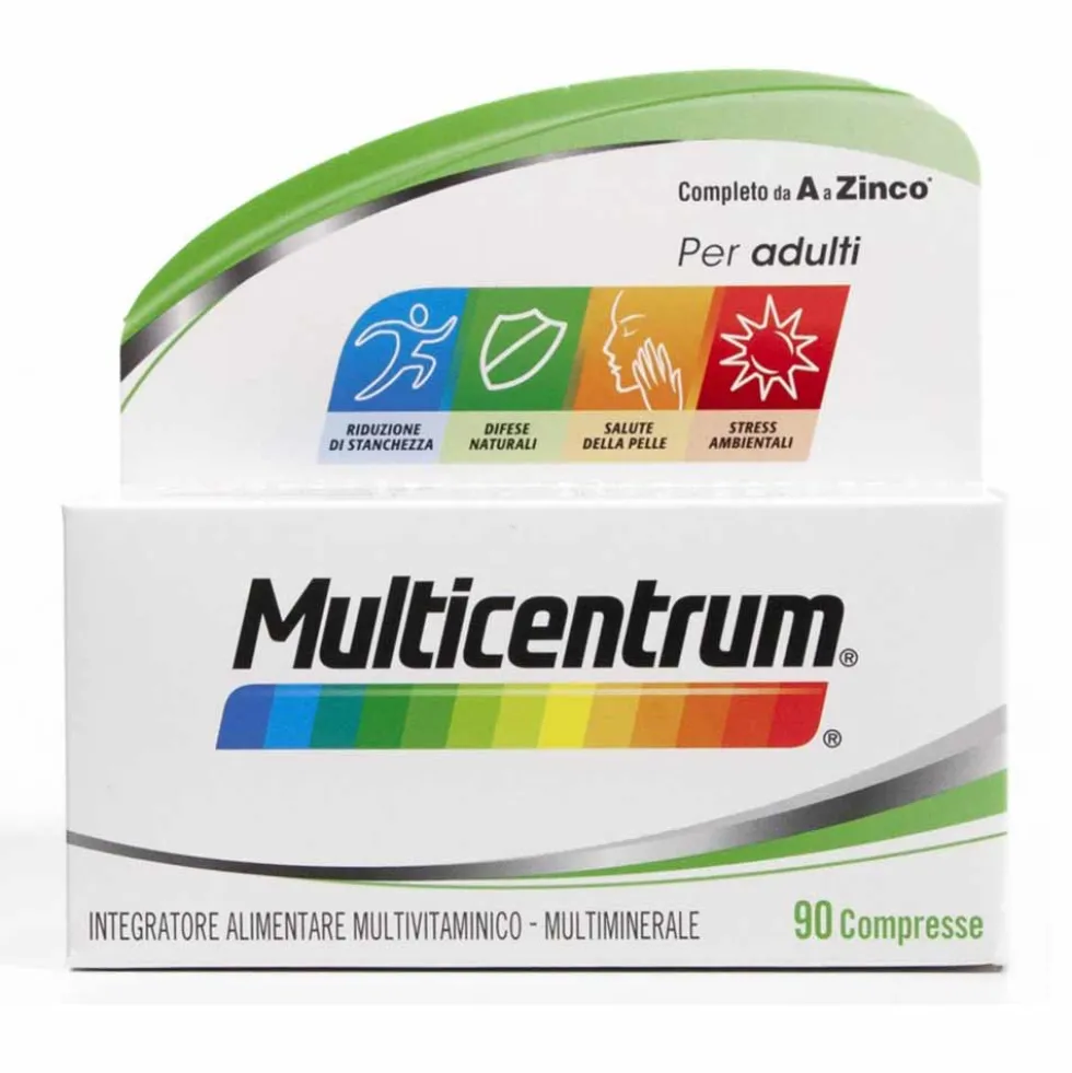 Multicentrum Adulti - Integratore multivitaminico per l'energia e le difese, 90 compresse