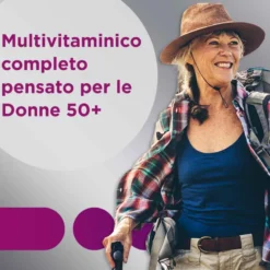 Multicentrum Donna 50+ - Integratore multivitaminico per le donne oltre i 50 anni, 60 compresse