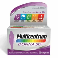 Multicentrum Donna 50+ - Integratore multivitaminico per le donne dopo i 50 anni, 30 compresse