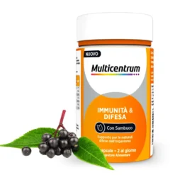 Multicentrum Immuno & Difesa con Sambuco Integratore Difese Immunitarie, 30 Cpr