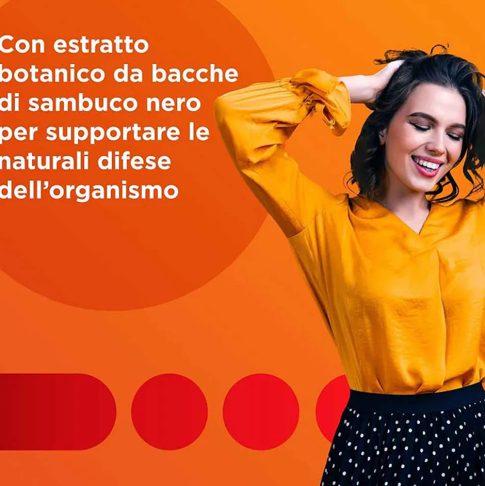 Multicentrum Immuno & Difesa con Sambuco Integratore Difese Immunitarie, 30 Cpr