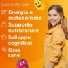 Multicentrum Junior - Integratore multivitaminico per la crescita, 30 compresse masticabili