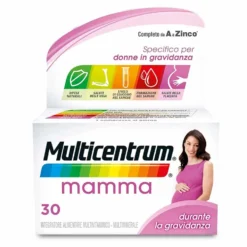Multicentrum Mamma - Integratore multivitaminico per la gravidanza con acido folico, 30 compresse