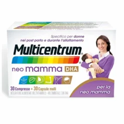 Multicentrum Neo Mamma DHA Integratore Multivitaminico Multiminerale, 30+30 Cpr