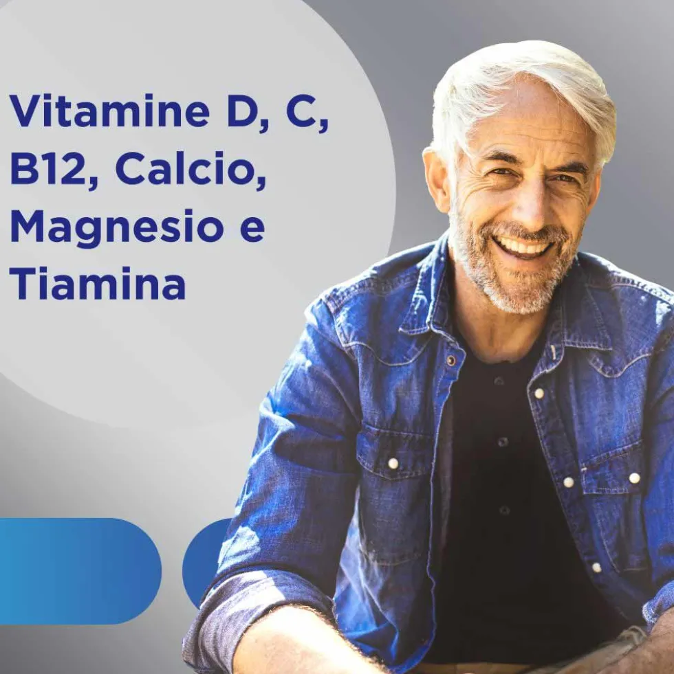 Multicentrum Uomo 50+ - Integratore di vitamine e minerali per l'uomo dopo i 50 anni, 60 compresse